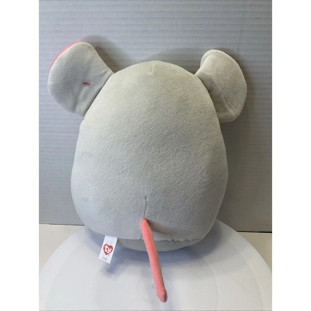 Ty Squish Boos Boo Catnip Gray Mouse 10